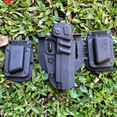 PISTOLERA + 2 PORTA CARGADORES HOUSTON, PARA 1911.