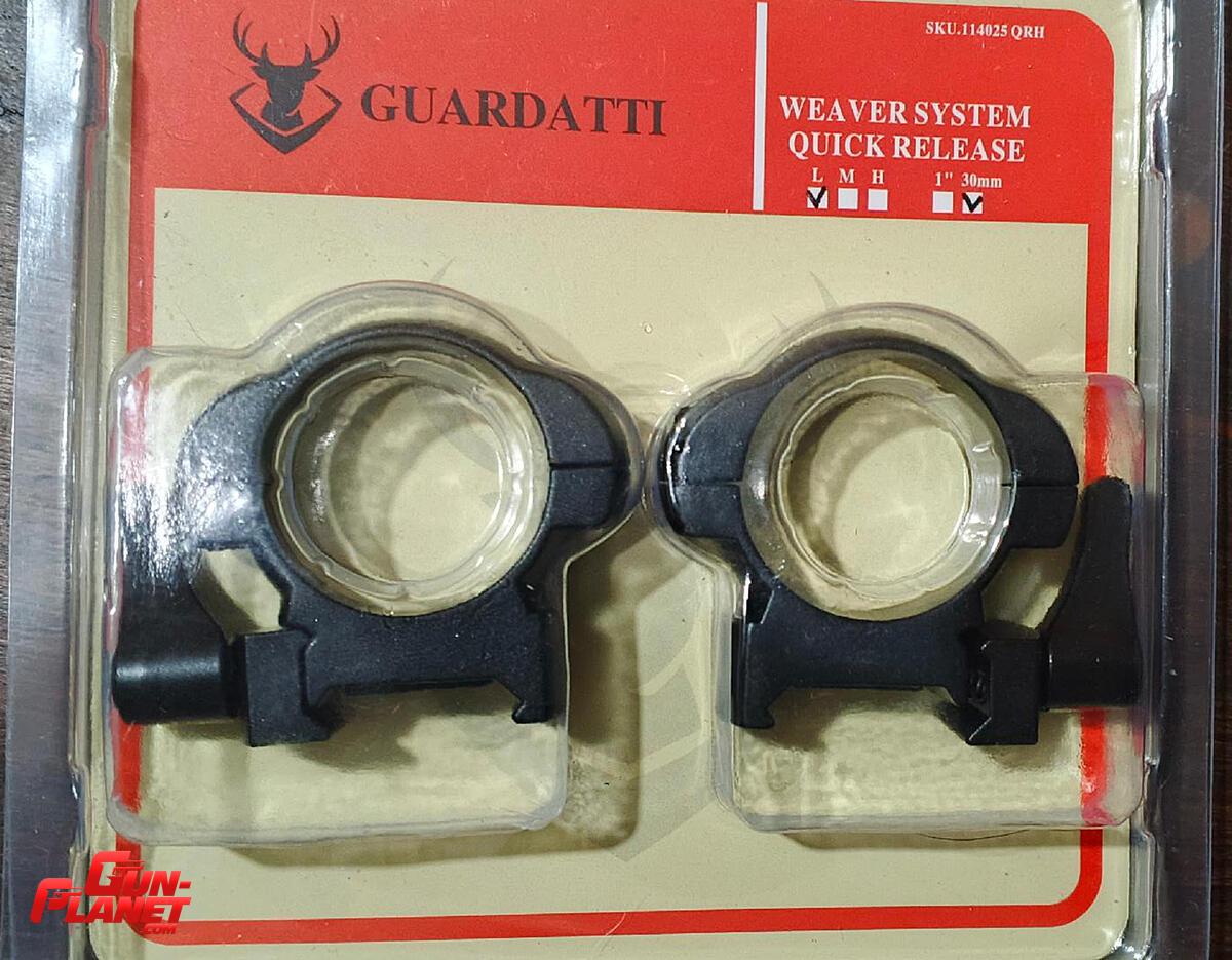 Anillas Guardatti 30 mm bajas acero QD - Image 2