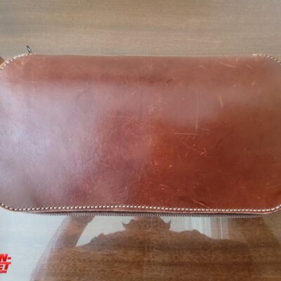 Estuche cuero década del 80