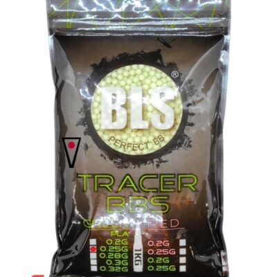 BALINES TRACER GREEN BBS BLS 0.25G 6MM 1KG AIRSOFT