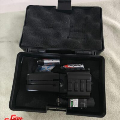 MIRA HOLOGRAFICA COLOR ROJO/VERDE CON PUNTERO LASER LATERAL