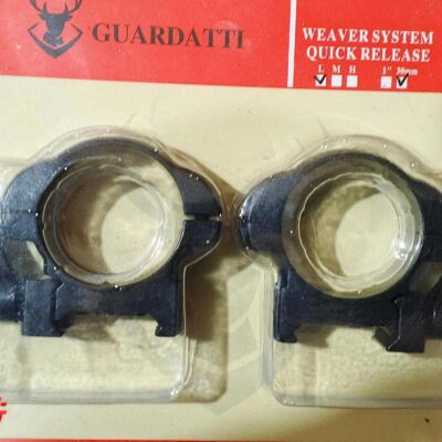 Anillas Guardatti 30 mm bajas acero QD