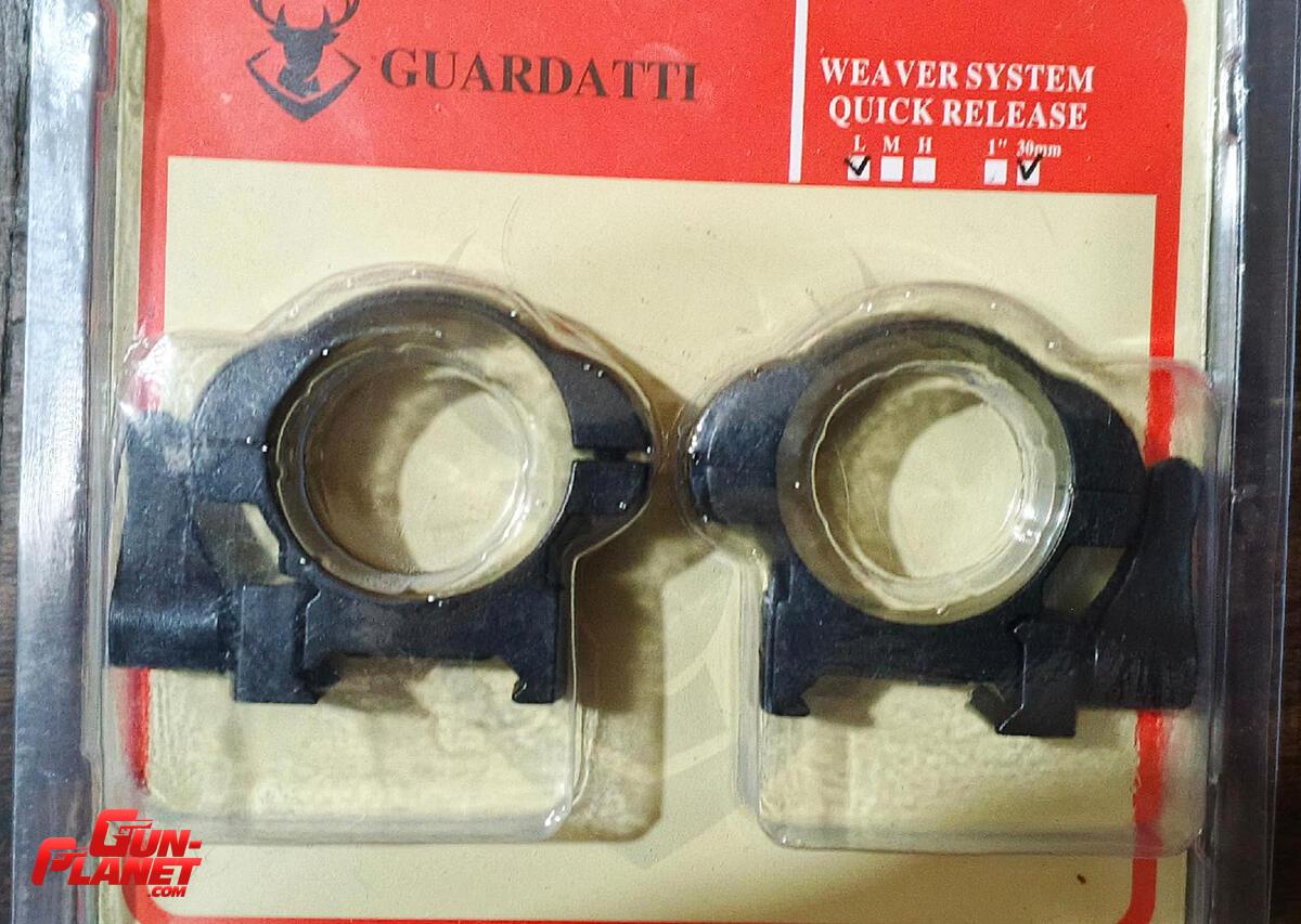 Anillas Guardatti 30 mm bajas acero QD