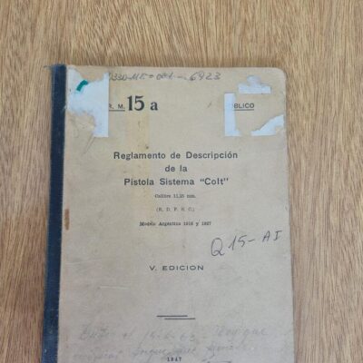 MANUAL de reglamento de pistola Sistema Colt