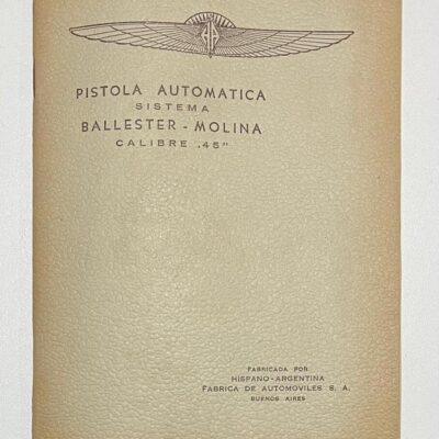 MANUAL ORIGINAL DE LA PISTOLA SEMIAUTOMATICA CALIBRE .45"