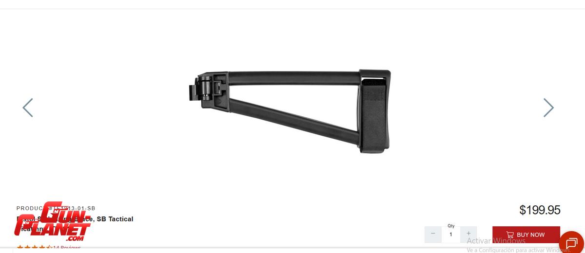 SB Tactical TF1913 Pistol Stabilizing Brace