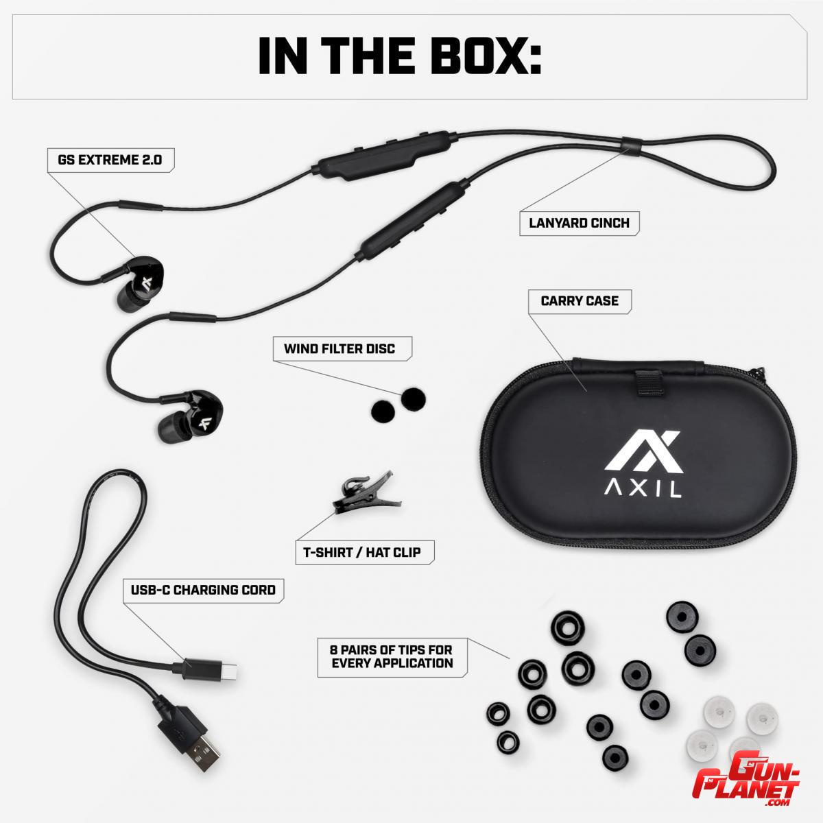 Protección auditiva electrónica Axil Gs Extreme 2.0