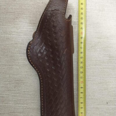 Funda Para Revolver De Cuero Para 357 O 38 Spl 6 Pulgadas