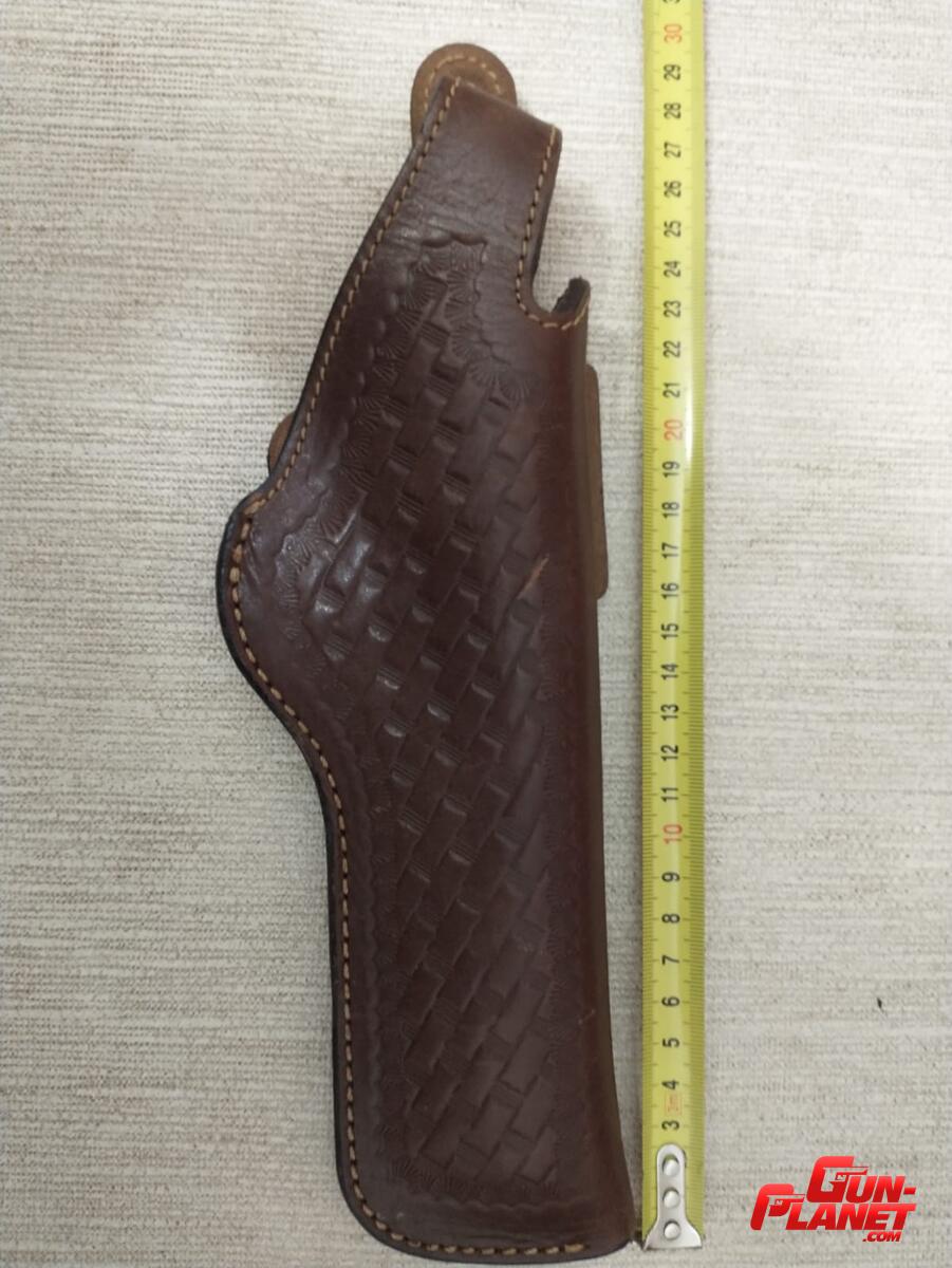 Funda Para Revolver De Cuero Para 357 O 38 Spl 6 Pulgadas