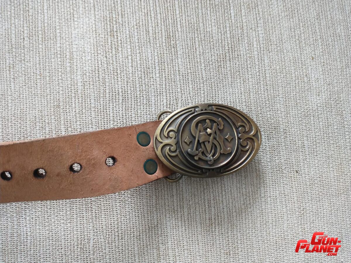 Cinturón De Cuero De Tiro Con Hebilla Smith And Wesson 105cm - Image 2