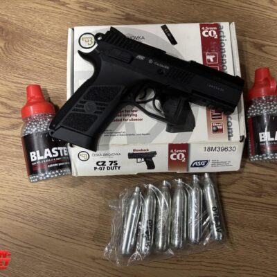 CZ 75 P-07 DUTY ASG C02 FULL METAL BLOWBACK+ BALINES + GARRAFAS