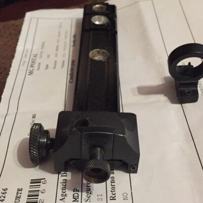 Montaje alza y guion mira ortoptica