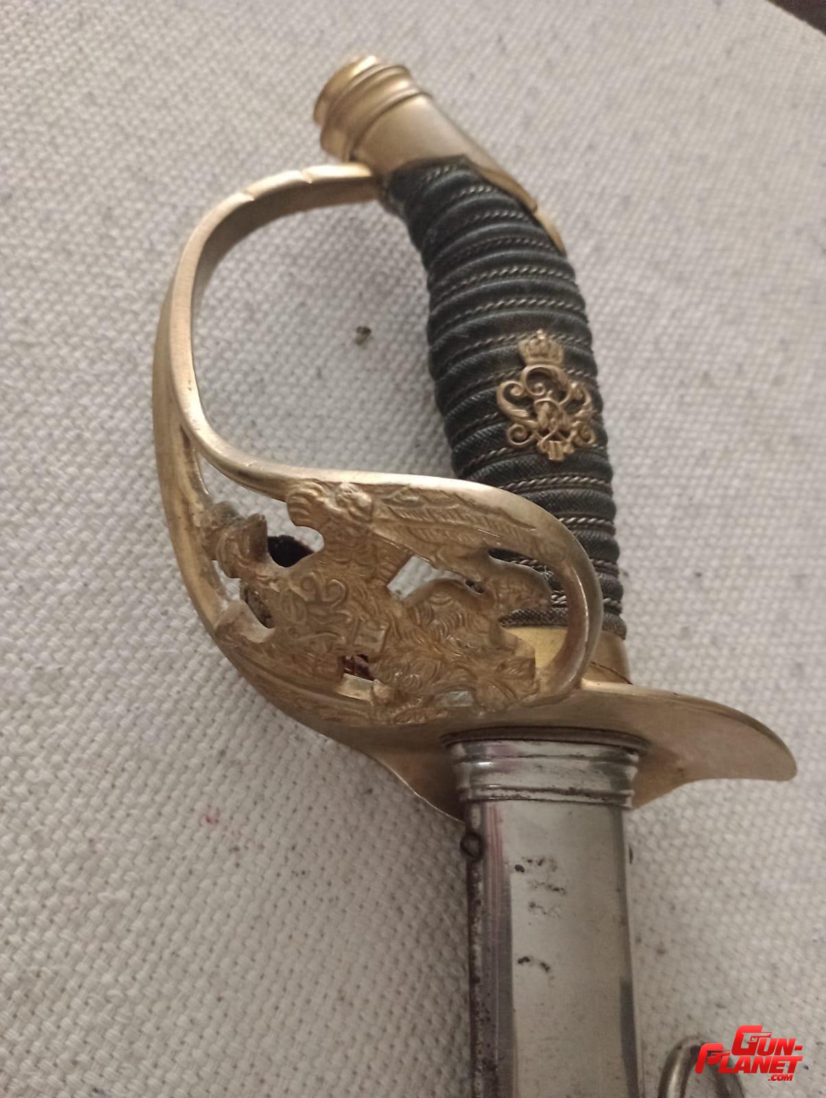 SABLE OFICIAL INFANTERIA / PRUSIANO