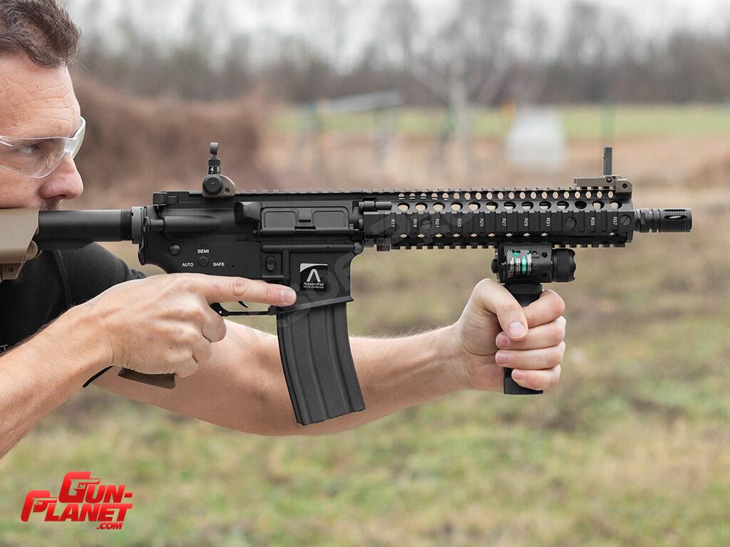 Grip vertical Táctico con Láser Verde y Linterna Aluminio - Image 3