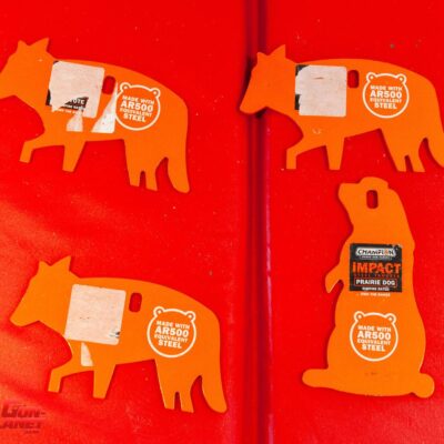 Ar500 1/4"  Siluetas De Animales Champion Impact Steel Targets Rimfire Gong 4 Pack